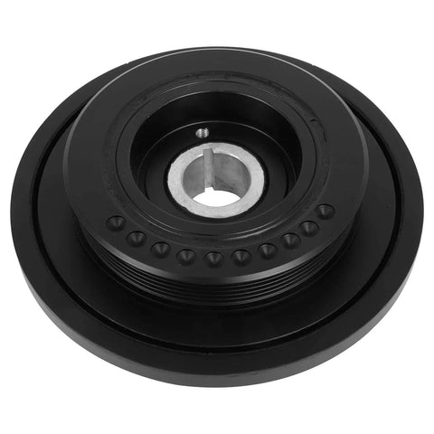 Beefed Up Direct Fit Harmonic Balancer For 1993 Through 2005 Lexus GS300 1992 Through 2000 SC300 1993 Through 1998 Toyota Supra 3.0L Crankshaft Pulley Replacement OE 30950023 1340746020, black crankshaft pulley close-up
