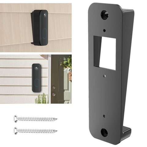 Vinyl Siding Mount Bracket For Video Doorbell Fits 4 Inch Vinyl Siding Hardie Board And Aluminum Black Finish Includes Screws