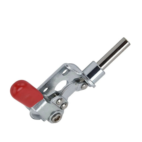 Push Pull Action Toggle Clamps With Quick Release For Woodworking Jigs And Fixtures in galvanized iron with red handle