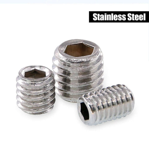 Stainless Steel Allen Head Socket Grub Screw Set With 350 Pieces In 10 Sizes M3 To M8 Internal Hex Drive Cup Point Screws