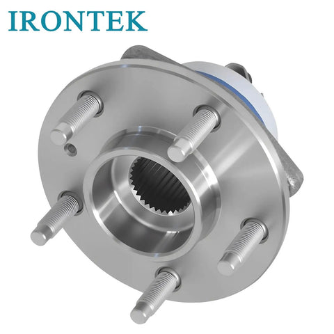 Front Wheel Hub And Bearing Assembly 513179 With Abs 5 Lugs For Buick, side view showing lug pattern and ABS ring