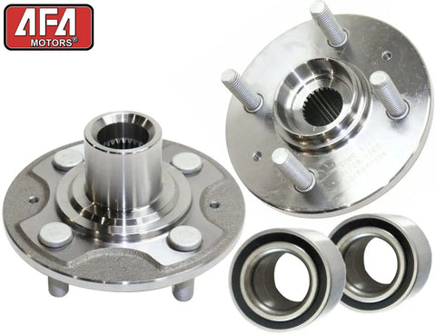 Honda Civic Front Wheel Bearing Hub Assembly Bolt On Kit 2001 2002 2003 2004 2005 2 Pack With 4 Lugs Replace 930-456 510030