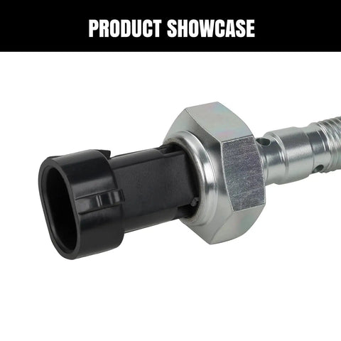 LKV brake pressure switch with metal hex nut and black plastic connector