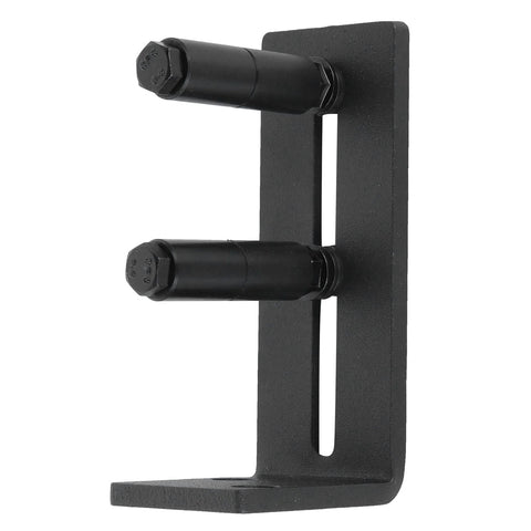Heavy Duty Floor Mount Sliding Barn Door Guide With Adjustable Carbon Steel Bottom Roller, Wall Mounted Bracket, Flush Floor Design