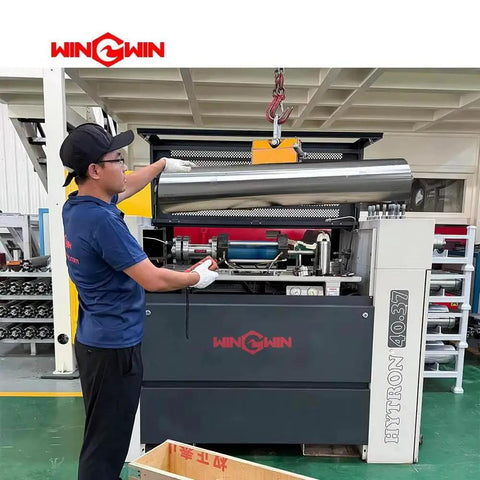 Technician working on Waterjet Pump Intensifier Assembly For 60Kis Waterjet Cutter Head Short Block 301003-3-3 301003-1