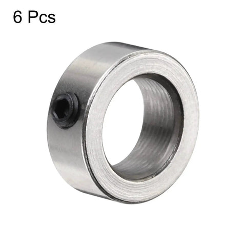 Built To Last 8mm Shaft Collar Set Screw Ring In 304 Stainless Steel, 13mm Outside Diameter, 5mm Thick, Round Bore Locking Collar, 6 Pieces