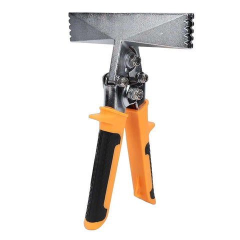 6 Inch Sheet Metal Bender With Straight Jaw Pliers, Ergonomic Non Slip Handle, HVAC Seaming Tool for bending metal sheets