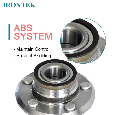 Front Wheel Hub And Bearing Assembly Pair With ABS 5 Lug For Dodge Challenger Charger Magnum And Chrysler 300 2005 To 2014 RWD