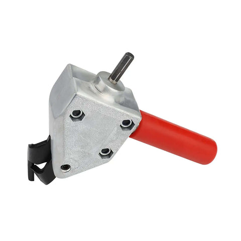 Metal Nibbler Drill Attachment For 12V Electric Drills Turns Your Tool Into A Beast Power Shear with red handle
