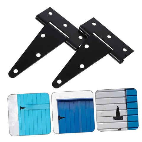 Heavy Duty Extended T Shape Gate Hinge For Wood Gates And Fences With High Load Capacity And Rock Solid Stability Easy Mounting Screws Included Durable