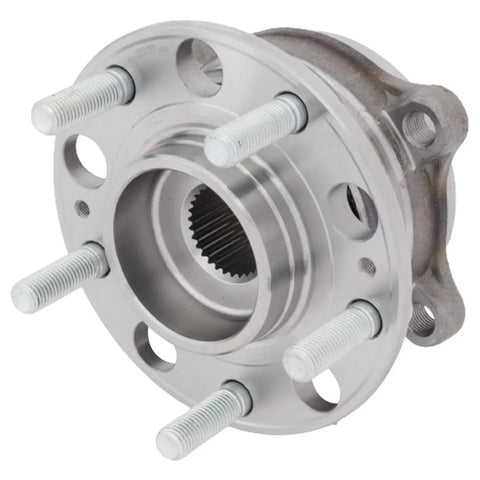 Pair Front Wheel Bearing And Hub Assembly For 2015-2018 Hyundai Santa Fe Sport, 2015-2019 Santa Fe XL, And 2016-2020 Kia Sorento 5 Lug Front Left And Right Plug And Play Replacement, showing the front view of the 5-lug hub