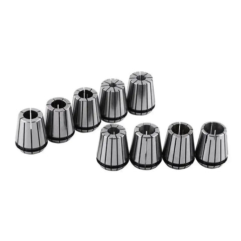 Pro Grade Metric Collet Set 18 Pc With 2 Morse Taper Chuck And 9 Pc Spring Collets CNC Engraving And Milling Lathe Tool Kit