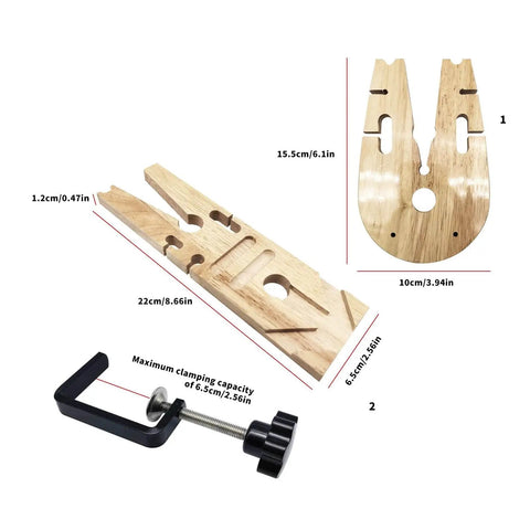 Pro Grade Desktop Jewelry Fixture Bench For Woodworking Clamps And Mobile Studio Use Solid Wood Alloy Workholding Device For Goldsmiths And Silver Fabrication Easy Clamp Vise For Intricate Jewelry Assembly dimensions and components display