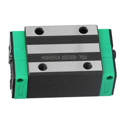 Front view of Heavy Duty Linear Slider Block For CNC Machines And Industrial Automation, HGH25CA Steel Rail Slider Block With Rock Solid Stability