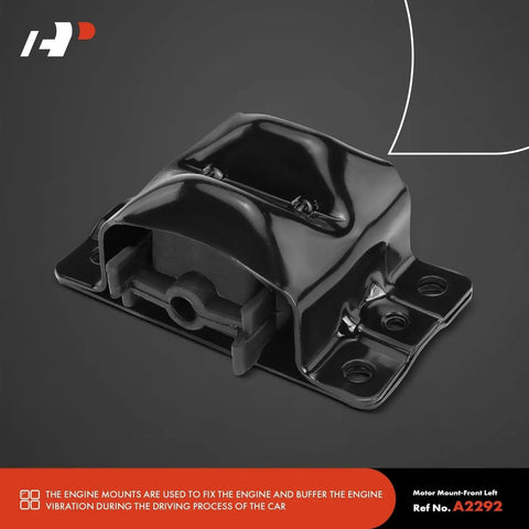 Front view of 2-Piece Front Left And Right Engine Motor Mount Set For Chevy GMC Cars And SUVs Fits Malibu Impala Camaro C10 C20 Suburban