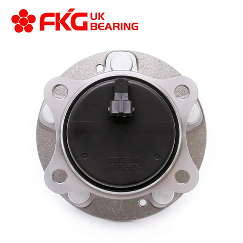 Front view of Rear Wheel Bearing Hub Assembly For Front Wheel Drive SUVs Fits Hyundai Santa Fe 2007 2015, 5 Lug Pattern