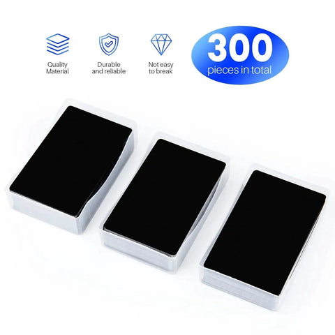 Pro Grade Aluminum Laser Engraving Blanks Set 300 Pcs Black Metal Cards for Personalization and Business Card Projects with durable finish