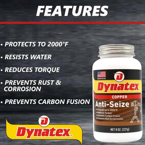 Copper Anti Seize Paste 8 Oz Can Heavy Duty Lubricant For Threads And Fasteners Protects Against Extreme Heat Pressure Steam Water