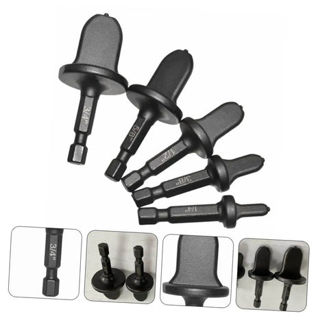 5 Piece HVAC Tube Expander Kit With Pro Flaring Tool And Swaging Bits For Tube Flaring Made Of Bearing Steel Rugged And Easy To Use