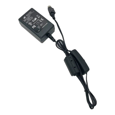 Worldwide 24W AC Adapter 24V 1A Switching-Mode Power Supply With Cord 3-Pin Connector 100-240V Input Easy Plug And Play Model 6A-241DN24 Compatible