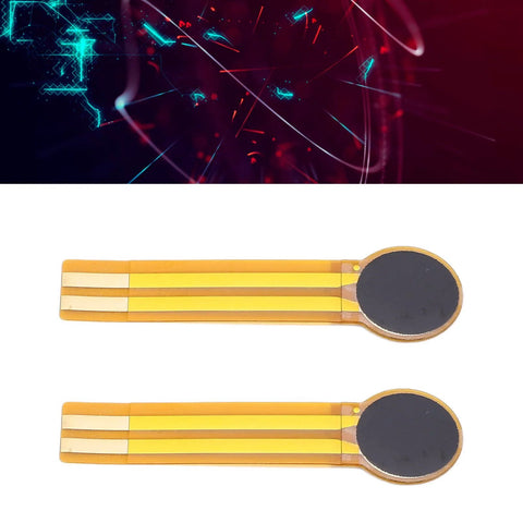 Amazon FLEXMAN 2-pack thin-film pressure sensors on flexible yellow polyimide with round black sensing pads.