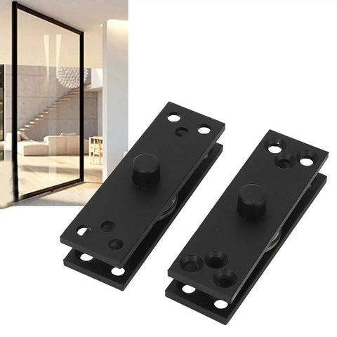 Heavy Duty Hidden Door Hinge Set 360 Degree Coaxial Pivot For Wood Aluminum And Glass Doors Stainless Steel 220 Lbs Load Capacity