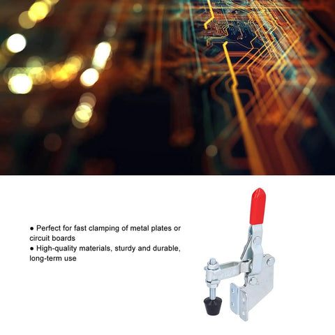 Heavy Duty Toggle Clamp 100Kg 220.5Lb Quick Release Fixture Clamp Push Pull Welding Clamp Vertical Clamp For Woodworking
