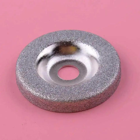 50mm Diamond Grinding Wheel Circle Disc For Tungsten Steel Milling Cutter Tool Sharpener, silver metal, on pink background