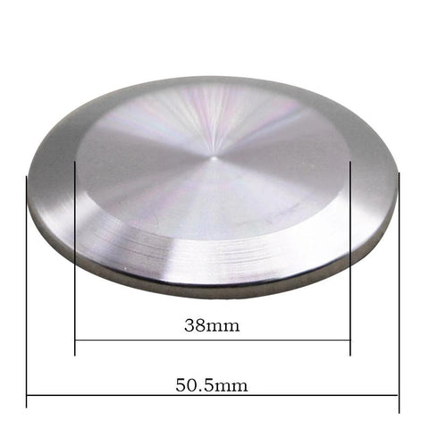 DERNORD stainless steel sanitary end cap for 1.5 in tri-clamp ferrule, 304, 5-pack, 38 mm OD