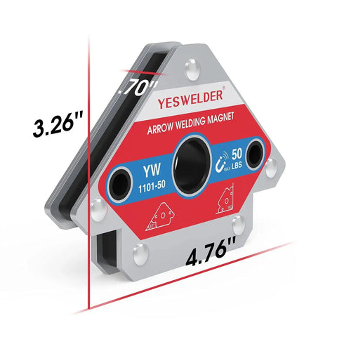 Heavy Duty Magnetic Welding Holders Set 4 Pack With 50 Lb Holding Power For Precise Angles And Joints In Welding And Fabrication