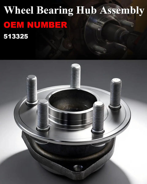 Front Wheel Bearing And Hub Assembly 2Pcs Fit For 2012 2019 Dodge Charger Challenger And 2012 2019 Chrysler 300 5 Lug Non ABS Drop In Ready Replacement Wheel Hub Kit For Front Axle