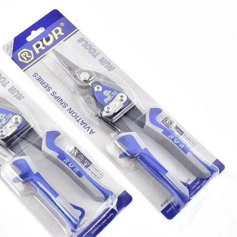 Packaging of 10 Inch Heavy Duty Tin Snips For Straight Cuts On Sheet Metal And More Chrome Vanadium Steel Aviation Snips