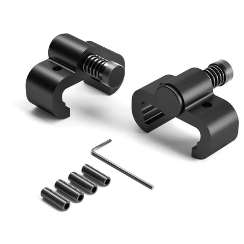 Sliding Barn Door Stop Upgrade Set Black Pair Of Stoppers For Top Track Hardware Prevents Wheels From Slipping Off Rail