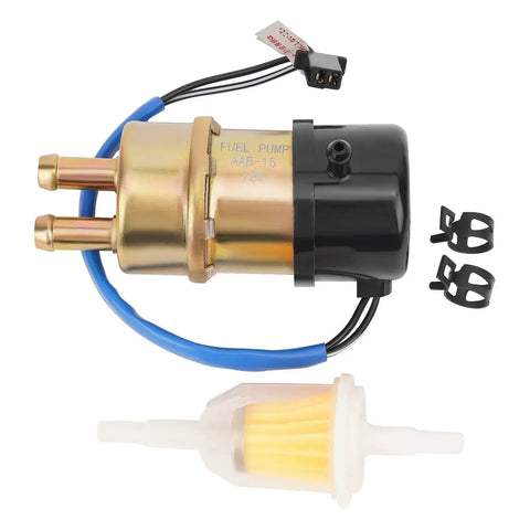 High Flow 12V In Line 4 Wire Motorcycle Fuel Pump Replacement OEM Grade For Honda Shadow Spirit with filter and wiring connectors