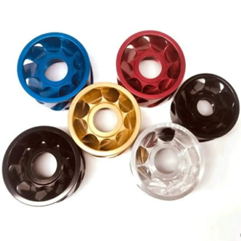 Colorful assortment of ER32 Dust Chip Extraction Nuts for CNC Milling