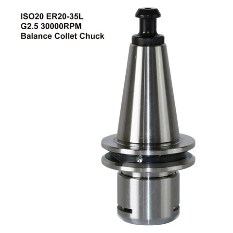 ISO20 ER20-35L Balance Collet Chuck G2.5 30000RPM CNC Tool Holder With Pull Stud for Milling Machines, Lathes, CNC Applications