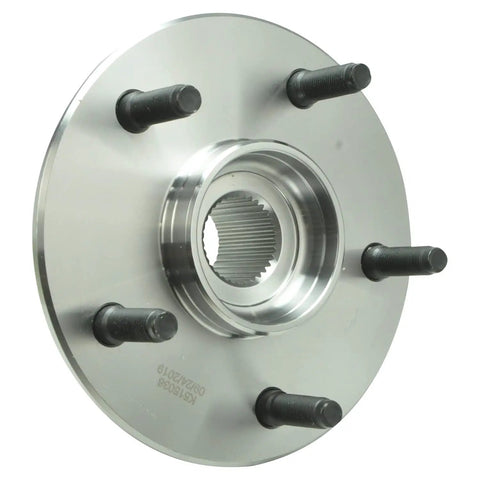 Front view of wheel hub in Front Wheel Bearing And Hub Assembly Pair For 2000 2001 Dodge Ram 1500 4WD With 2 Wheel ABS Front Left And Front Right