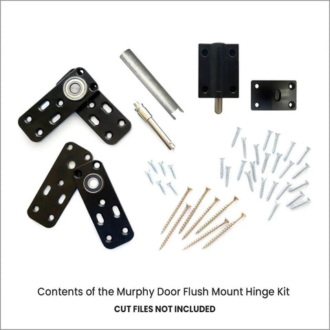 Hidden Door Hinge System for Dead Simple DIY Secret Doors and Bookcase Installations kit contents