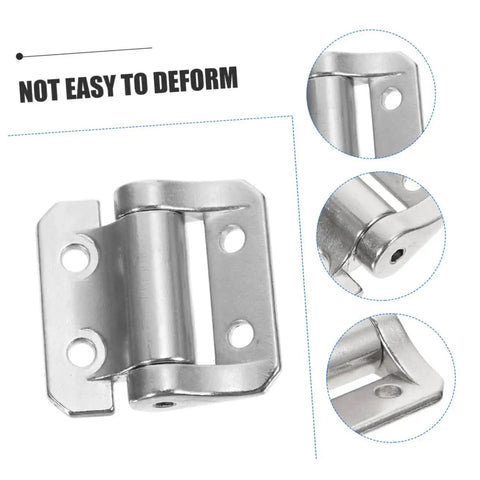 Heavy Duty Self Closing Cabinet Door Hinge for Thick Cabinets and Heavy Doors with High Load Capacity Versatile for Kitchen and Bath Built to Last Crafted From Steel and Zinc Alloy for Long Lasting Durability and Smooth Self Closing Action by TOPPERFUN shown in close-up view, highlighting steel and zinc alloy build.