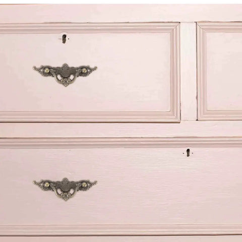 Decorative dresser with Vintage Cabinet Handles 4.33 Inch Antique Brass Drawer Pulls for easy grip and smooth operation.