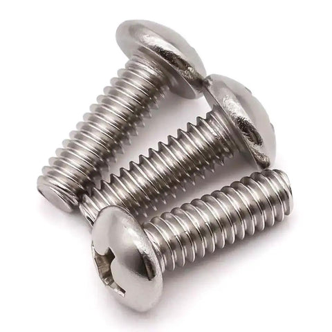 Heavy Duty Stainless Steel 10-32 x 3/4 Inch Phillips Pan Head Machine Screws Full Thread UNF 304/18-8 Bright Finish 50 Pack for repairs