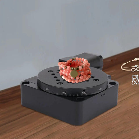 Motorized 360 Degree Electric Rotating Platform Turntable For Industrial Automation Beefy 3.94 Inch Diameter 99.21 Lbs Load