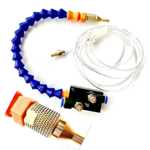 Mist Coolant Lubrication Spray System For Milling Machines And CNC Machining Tools Adjustable Nebulizer Gas And Coolant Flow