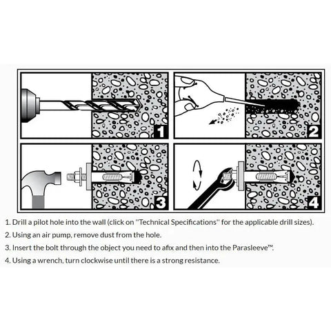 Installation guide for 8 Pack 5/16 Inch Hole Diameter 2-1/2 Inch Deep Zinc Plated Hex Nut Sleeve Anchor Bolts For Solid Concrete Hollow Block Brick Stone CR Plus3 Plated Durable Anchors Ideal For Securing Heavy Fixtures And Machinery To Walls Or Floors In Construction Projects