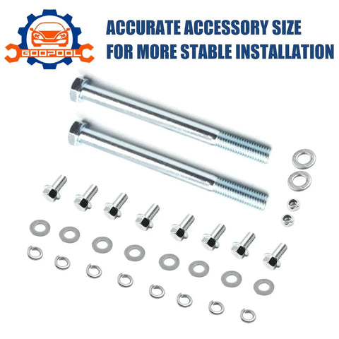 Engine Swap Mounts For Chevy And GMC Square Body Trucks 1973 1998 Adjustable Engine Bracket with bolts and washers