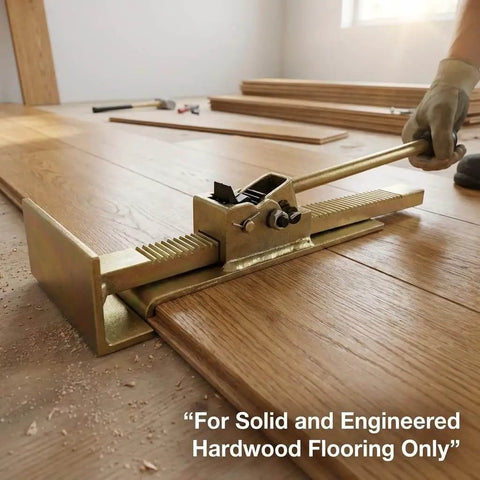 Pro Grade Flooring Jack For Hardwood Installations With Ratcheting Alignment Tool Edge Tightening And Board Straightening
