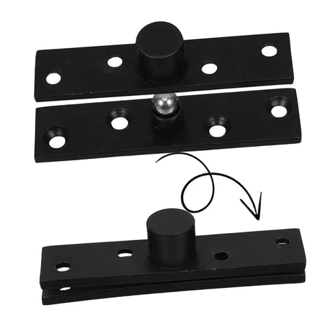 Heavy Duty Pivot Hinge For Hidden Secret Doors Stainless Steel With Black Finish Quiet Smooth Operation Durable Door Hardware