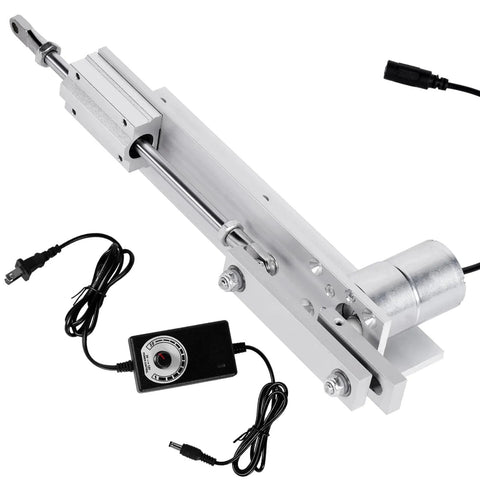 30-70mm Stroke 12V DC Linear Actuator With 0-120RPM Variable Speed Reciprocating Motor, 60N Thrust, M8 Threaded Rod assembly