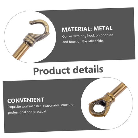 Heavy Duty Chandelier Load Bearing Hook And Ring Kit For Ceiling Light Support includes metal tube with hook and ring.