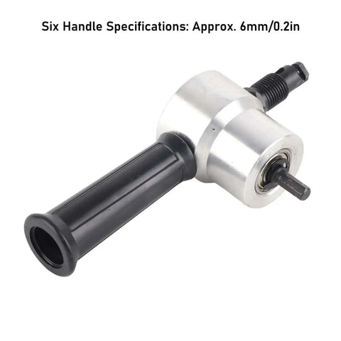 Beefy Dual Head Metal Nibbler Drill Attachment For Precise Sheet Metal Cutting And Machining Versatile Nibbler Cutter Side View